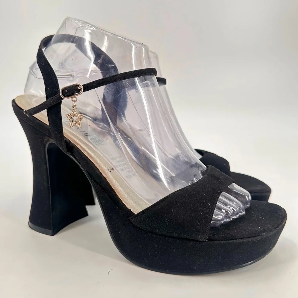 Vintage Y2K Chunky Platform High Heel Bratz Shoes Sandals Size 9